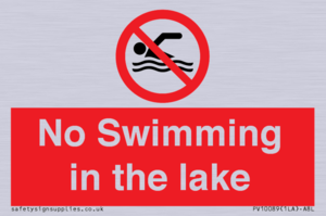 No Swimming in the lake